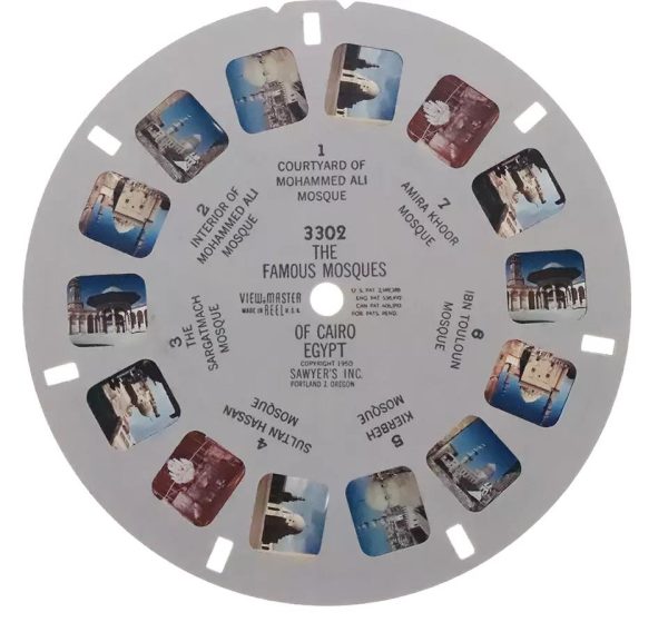 Famous Mosques of Cairo Egypt - View-Master Single Reel - vintage - 3302 Supply