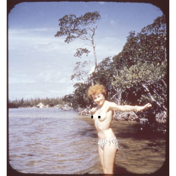 3D Stereo Twin - 35mm Pinup Slides -  Ready to Swim  - vintage For Sale