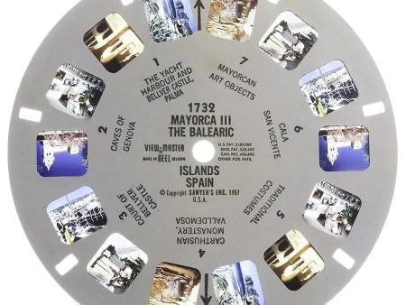 Mayorca III, the Balearic Islands - Upper Bavaria I - View-Master Printed Reel - 1957 - vintage - #1732 Online now