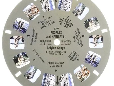 Peoples and Habitats I - View-Master Printed Reel - 1958 - vintage - #3797 For Cheap