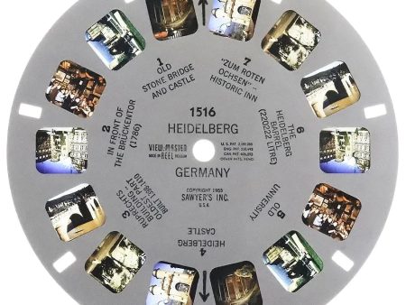 Heidelberg - View-Master - View-Master Printed Reel - 1955 - vintage - #1516 For Sale