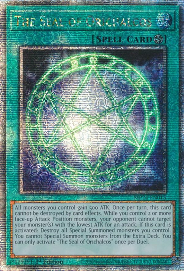 The Seal of Orichalcos [MP24-EN015] Quarter Century Secret Rare Sale