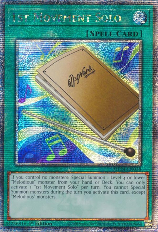 1st Movement Solo [MP24-EN038] Quarter Century Secret Rare For Cheap