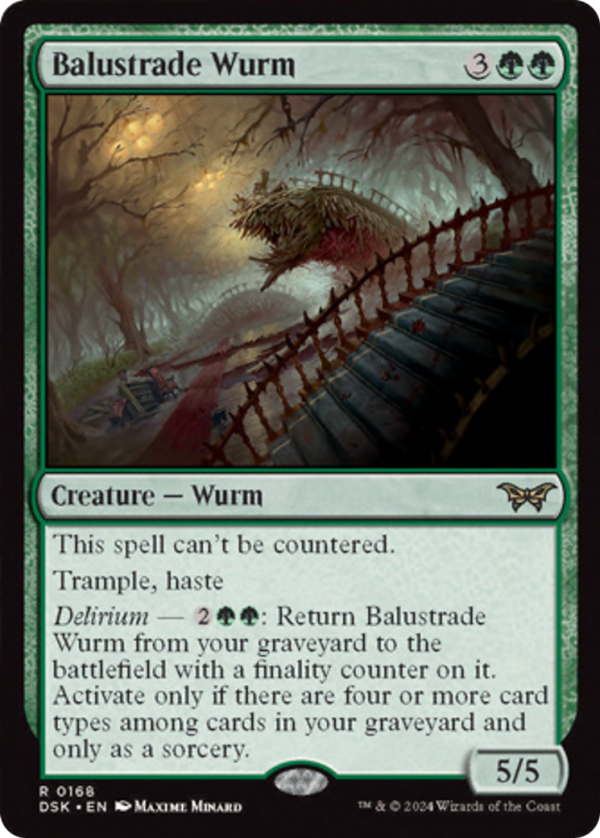 Balustrade Wurm [Duskmourn: House of Horror] Supply