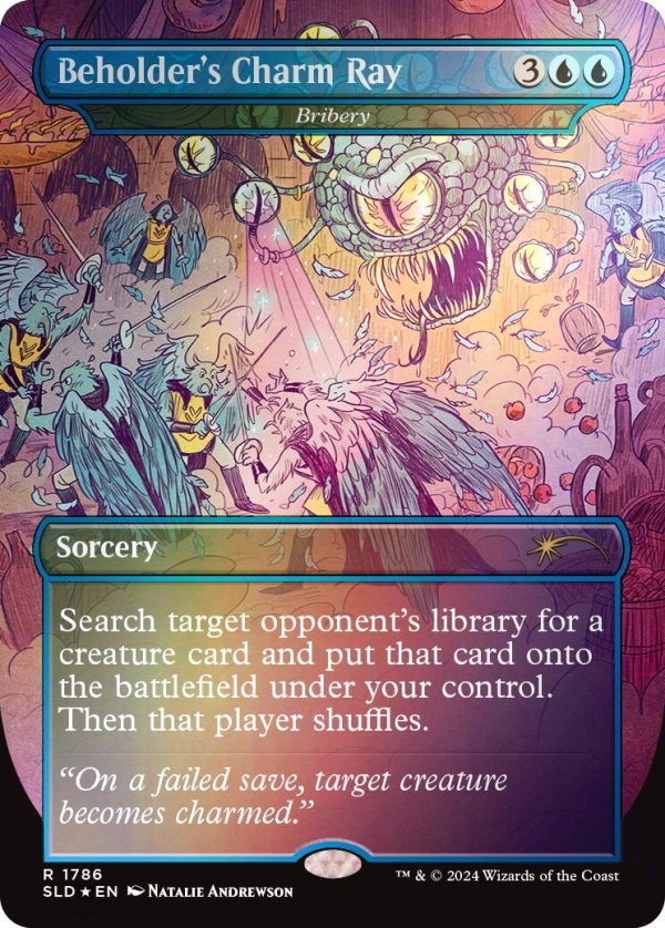 Beholder s Charm Ray - Bribery (Rainbow Foil) [Secret Lair Drop Series] For Discount