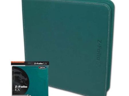 BCW Z-Folio LX 12-Pocket - Teal For Discount