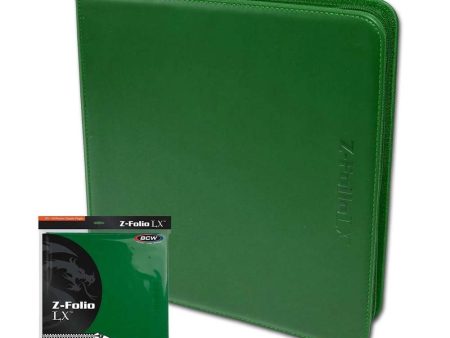 BCW Z-Folio LX 12-Pocket - Green Online Hot Sale