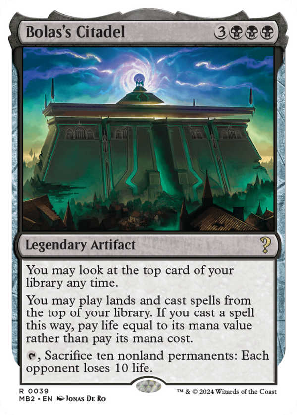 Bolas s Citadel (White Border) [Mystery Booster 2] For Cheap