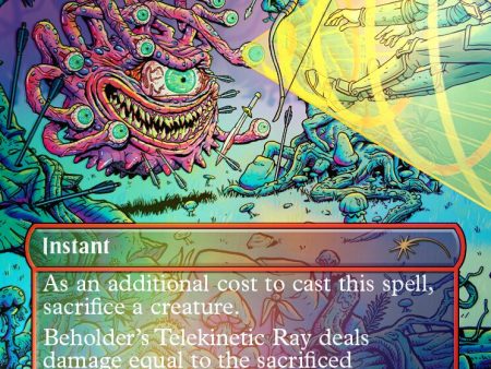 Beholder s Telekinetic Ray - Fling (Rainbow Foil) [Secret Lair Drop Series] For Cheap