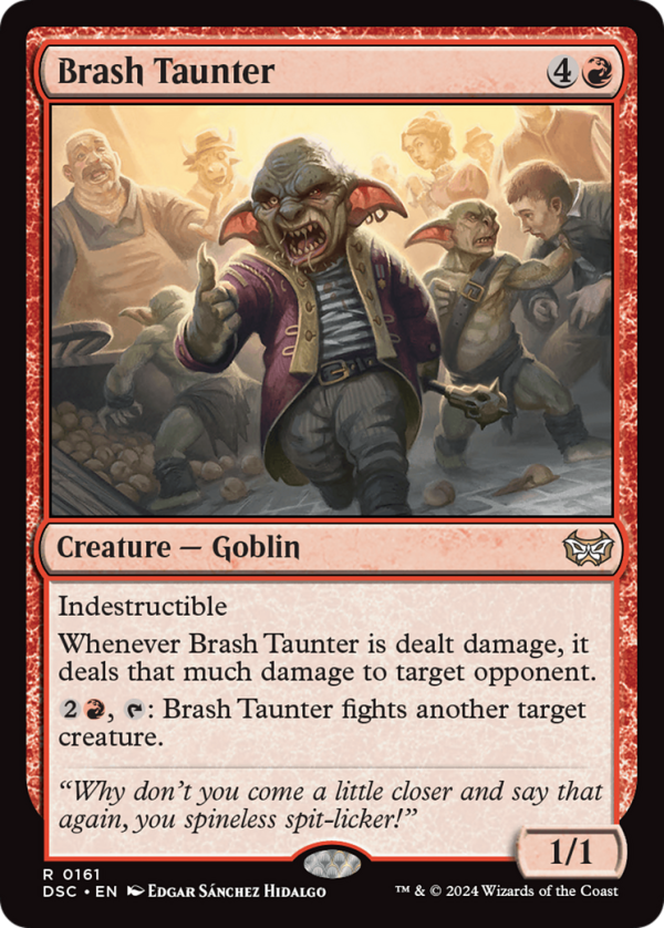 Brash Taunter [Duskmourn: House of Horror Commander] Online Sale