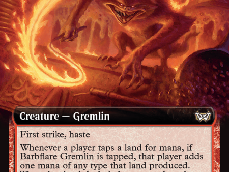 Barbflare Gremlin (Extended Art) [Duskmourn: House of Horror Commander] Fashion