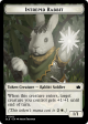 Bat    Intrepid Rabbit Double-Sided Token [Bloomburrow Tokens] Hot on Sale