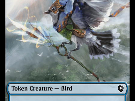 Bird (011)    Shark Double-Sided Token [Bloomburrow Commander Tokens] For Cheap