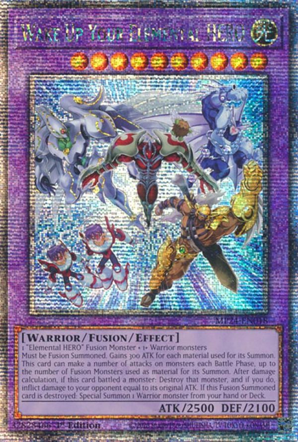 Wake Up Your Elemental HERO [MP24-EN018] Quarter Century Secret Rare Supply