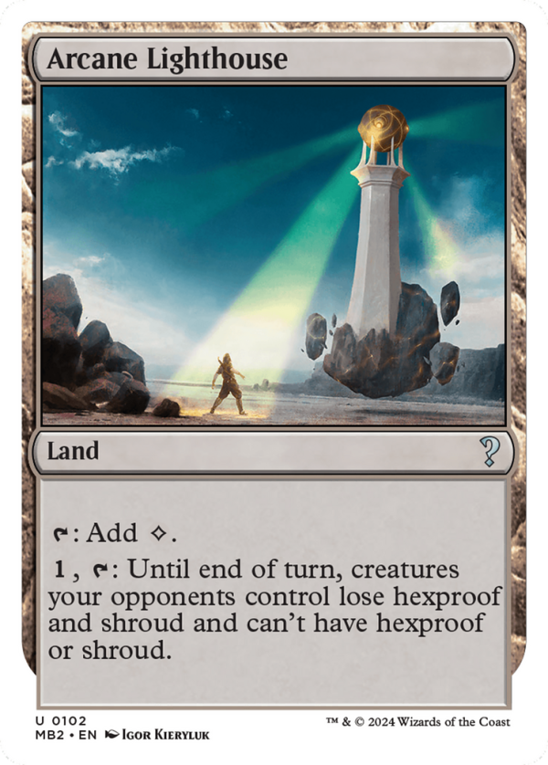 Arcane Lighthouse (White Border) [Mystery Booster 2] Fashion