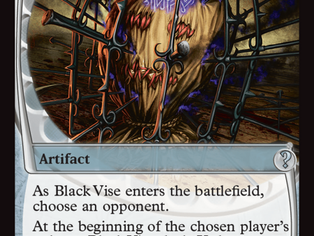 Black Vise (Future Sight) [Mystery Booster 2] Online Sale