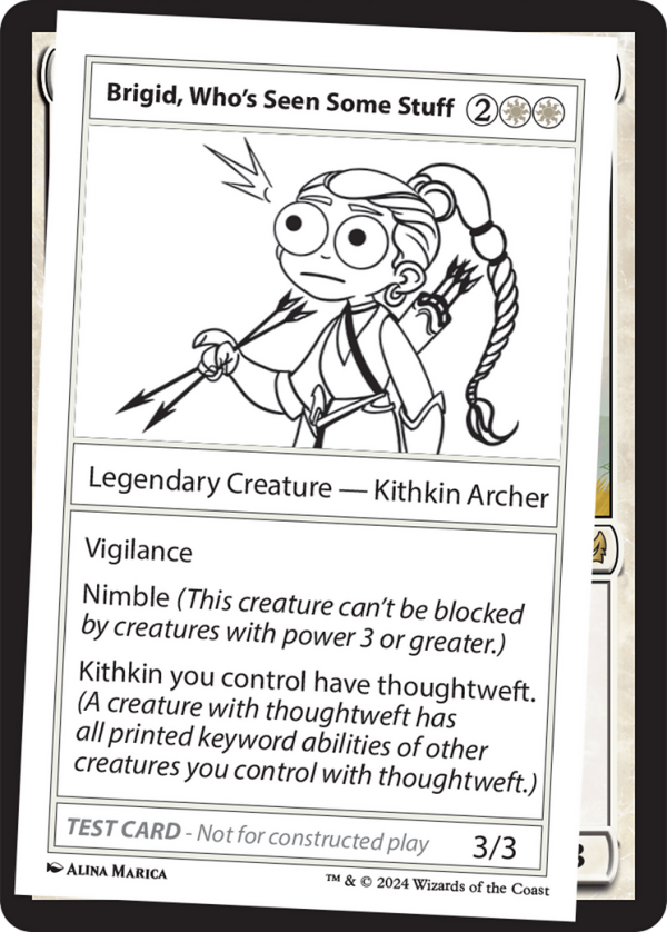 Brigid, Who s Seen Some Stuff [Mystery Booster 2 Playtest Cards] For Sale