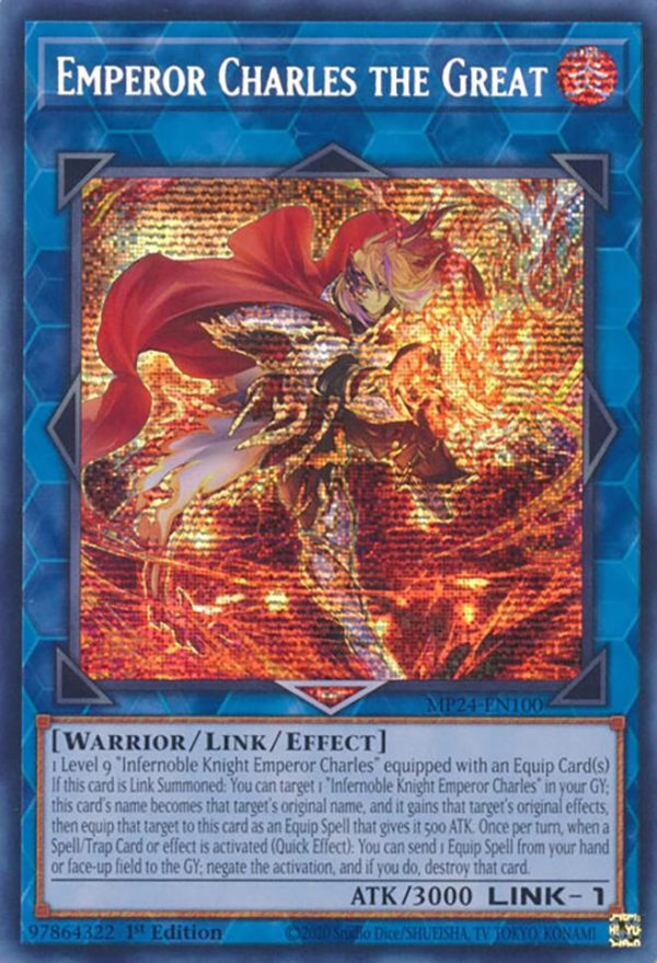 Emperor Charles the Great [MP24-EN100] Prismatic Secret Rare Cheap