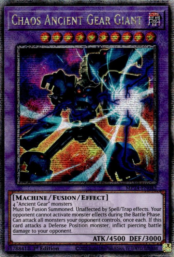 Chaos Ancient Gear Giant [MP24-EN042] Quarter Century Secret Rare Fashion