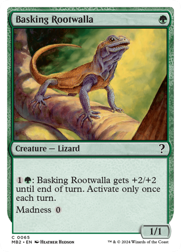 Basking Rootwalla (White Border) [Mystery Booster 2] on Sale