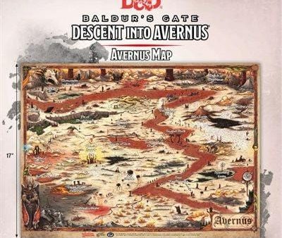 D&D Game Mat - Avernus (23  x 15 ) For Discount