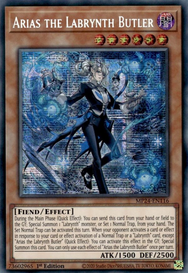 Arias the Labrynth Butler [MP24-EN116] Prismatic Secret Rare Online Sale