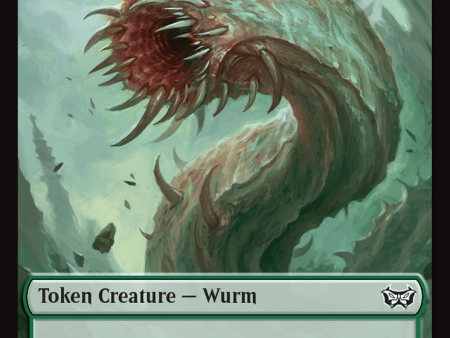 Wurm (0019)    Manifest Double-Sided Token [Duskmourn: House of Horror Commander Tokens] Online now