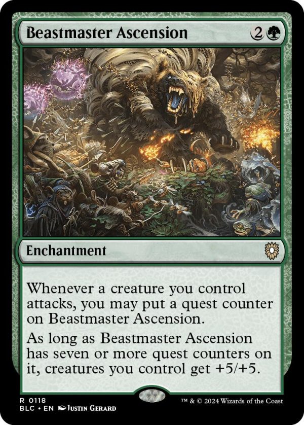 Beastmaster Ascension [Bloomburrow Commander] on Sale