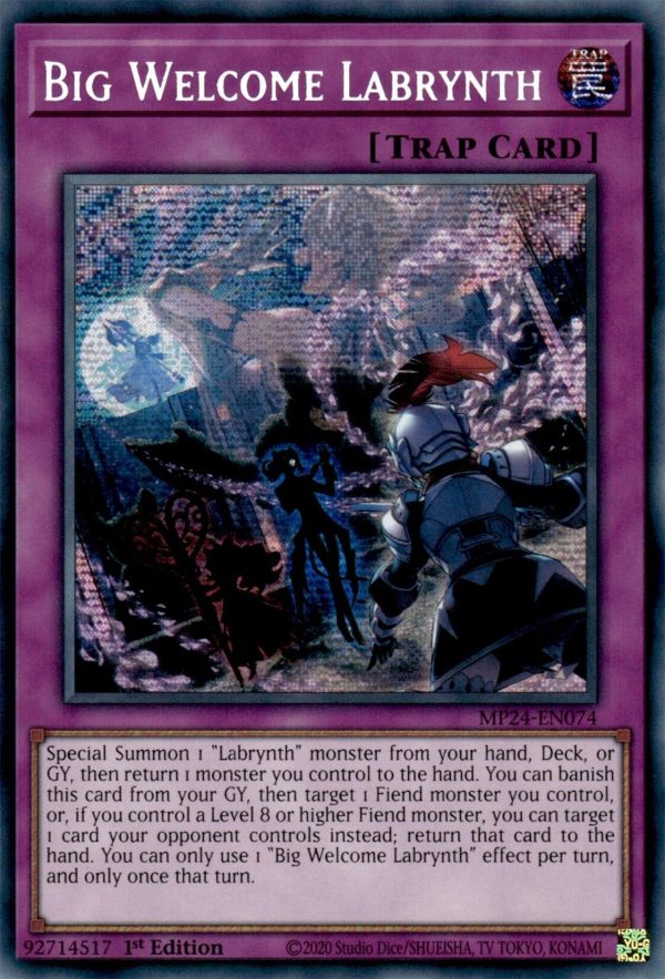 Big Welcome Labrynth [MP24-EN074] Prismatic Secret Rare Fashion