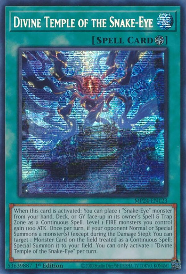 Divine Temple of the Snake-Eye [MP24-EN123] Prismatic Secret Rare Cheap