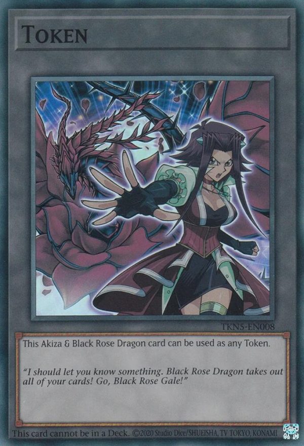 Token: Akiza & Black Rose Dragon [TKN5-EN008] Super Rare Sale