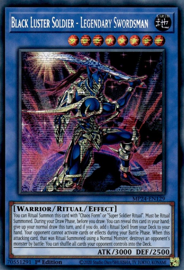 Black Luster Soldier - Legendary Swordsman [MP24-EN129] Prismatic Secret Rare Sale