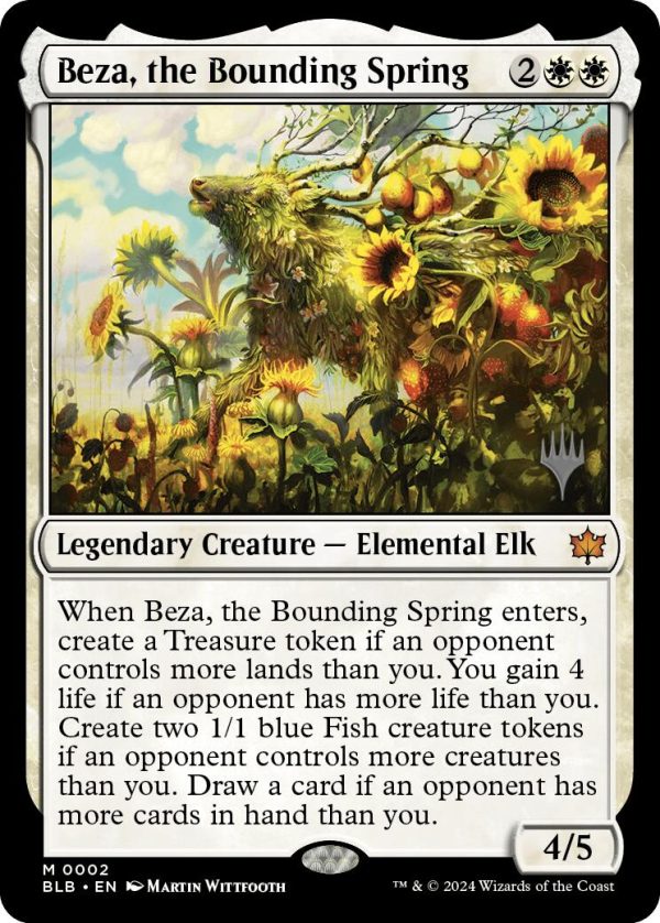 Beza, the Bounding Spring (Promo Pack) [Bloomburrow Promos] Cheap