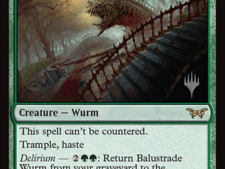 Balustrade Wurm [Duskmourn: House of Horror Promos] on Sale