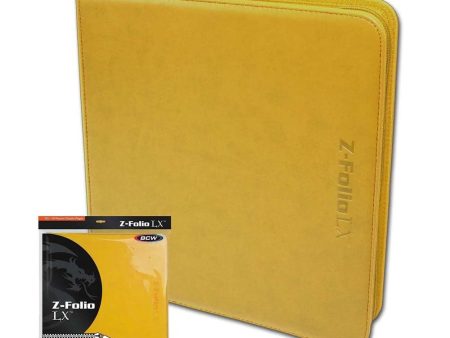 BCW Z-Folio LX 12-Pocket - Yellow Discount