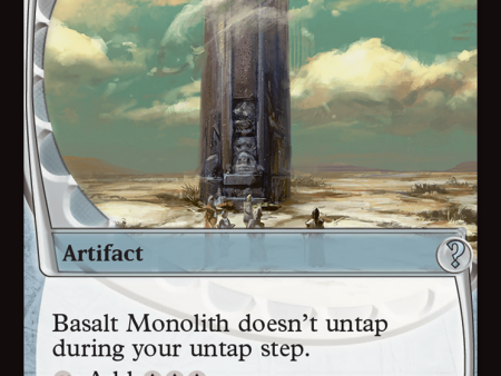 Basalt Monolith (Future Sight) [Mystery Booster 2] Sale